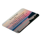 Magnet Flexible Prière Serenity Coucher de soleil sur la mer rose (Côté Gauche)