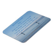 Magnet Flexible Prière Serenity Ocean Beach Photo (Côté Gauche)