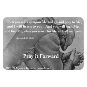 Magnet Flexible Priez à moi la citation de bible