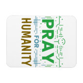 Magnet Flexible Priez pour : Honorer l'humanité (Horizontal)