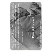 Magnet Flexible Priez pour moi Citation de la Bible (Vertical)