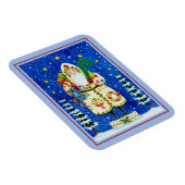 MAGNET FLEXIBLE PRIMITIVE FOLKART BALTIMORE QUILT PÈRE NOËL (Côté Droit)