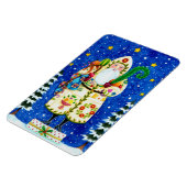 MAGNET FLEXIBLE PRIMITIVE FOLKART BALTIMORE QUILT PÈRE NOËL (Côté Gauche)