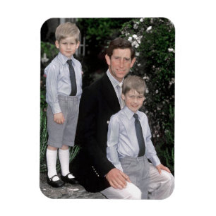 Magnet Flexible Prince Charles avec de jeunes fils