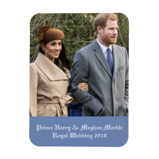 Magnet Flexible Prince Harry & Meghan Markle Mariage royal 2018 (Vertical)