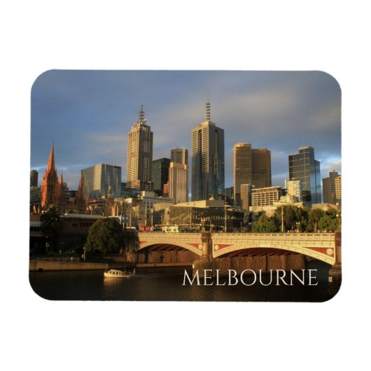 Magnet Flexible Princes Bridge, Yarra River, Melbourne Skyline (Horizontal)