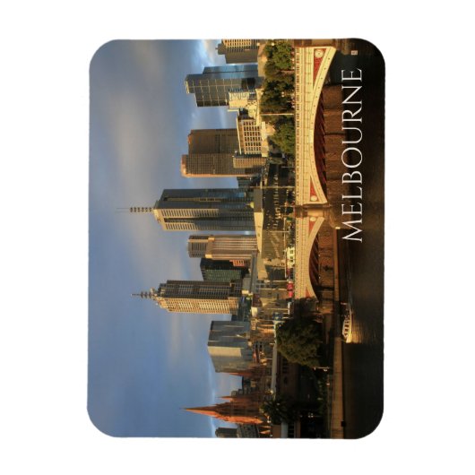 Magnet Flexible Princes Bridge, Yarra River, Melbourne Skyline (Vertical)