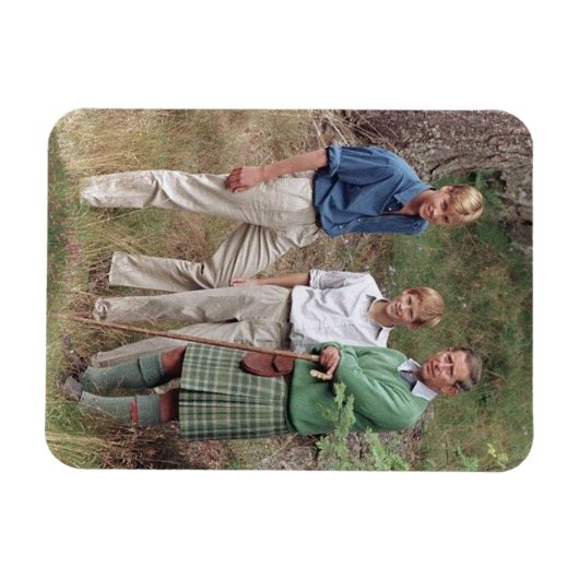 Magnet Flexible Princes Charles William Harry 1995 (Horizontal)