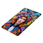 Magnet Flexible princesse aux cheveux bouclés (Côté Gauche)