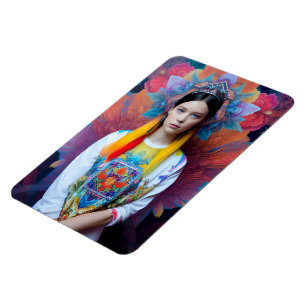 Magnet Flexible Princesse avec pull blanc