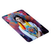 Magnet Flexible Princesse avec pull blanc (Côté Droit)
