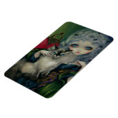 Magnet Flexible "Princesse avec un chat Ragdoll" Aimant Flex (Côté Gauche)