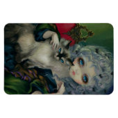 Magnet Flexible "Princesse avec un chat Ragdoll" Aimant Flex (Horizontal)