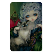 Magnet Flexible "Princesse avec un chat Ragdoll" Aimant Flex (Vertical)