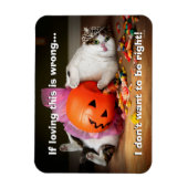 Magnet Flexible Princesse Chat avec seau à bonbons (Vertical)