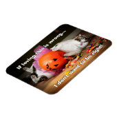 Magnet Flexible Princesse Chat avec seau à bonbons (Côté Gauche)