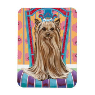 Magnet Flexible Princesse de la Couronne Yorkie