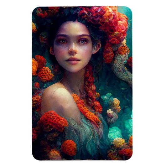 Magnet Flexible Princesse de l'océan gracieuse (Vertical)