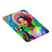 Magnet Flexible princesse florale avec oiseau (Côté Droit)