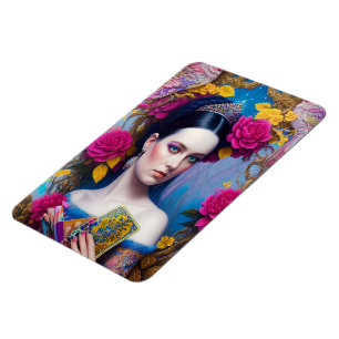 Magnet Flexible Princesse montrant son sac à main