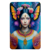 Magnet Flexible princesse papillon avec petite couronne (Vertical)