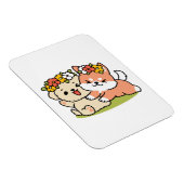 Magnet Flexible Printemps dans la laideur - Illustration de chien (Côté Droit)