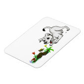 Magnet Flexible Printemps éveillé, chiot avec papillon (Côté Gauche)