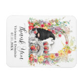 Magnet Flexible Printemps Merci Gnome Floral (Horizontal)