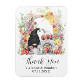 Magnet Flexible Printemps Merci Gnome Floral (Vertical)