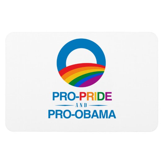 Magnet Flexible Pro-Pride et Pro-Obama (Horizontal)