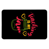 Magnet Flexible Professeur Cadeaux | Enseigner est ma confiture (Horizontal)