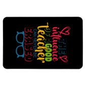 Magnet Flexible Professeur Cadeaux | L'Influence D'Un Bon Enseigna (Horizontal)