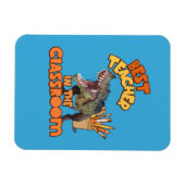 Magnet Flexible Professeur d'Art de Dinosaure Drôle Créatif pour l (Horizontal)