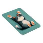 Magnet Flexible Professional Nap Taker Funny Sleeping Cat (Côté Droit)