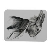 Magnet Flexible Profil de portrait de lapin (Horizontal)