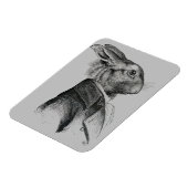 Magnet Flexible Profil de portrait de lapin (Côté Gauche)