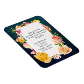 Magnet Flexible Programme funéraire d'aquarelle bleue Vibrant Flor (Côté Droit)