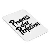 Magnet Flexible Progrès sur la perfection - Motivationnel manuscri (Côté Droit)