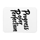 Magnet Flexible Progrès sur la perfection - Motivationnel manuscri (Horizontal)