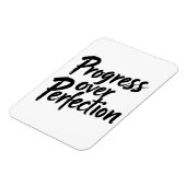 Magnet Flexible Progrès sur la perfection - Motivationnel manuscri (Côté Gauche)