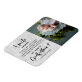 Magnet Flexible Projet photo de parrain de marbre moderne (Côté Gauche)