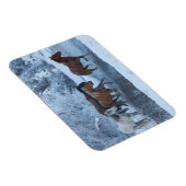 Magnet Flexible Promenade à cheval en hiver (Côté Droit)