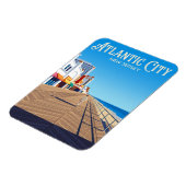 Magnet Flexible Promenade d'Atlantic City USA (Côté Gauche)