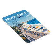 Magnet Flexible Promenade de Myrtle Beach USA (Côté Droit)