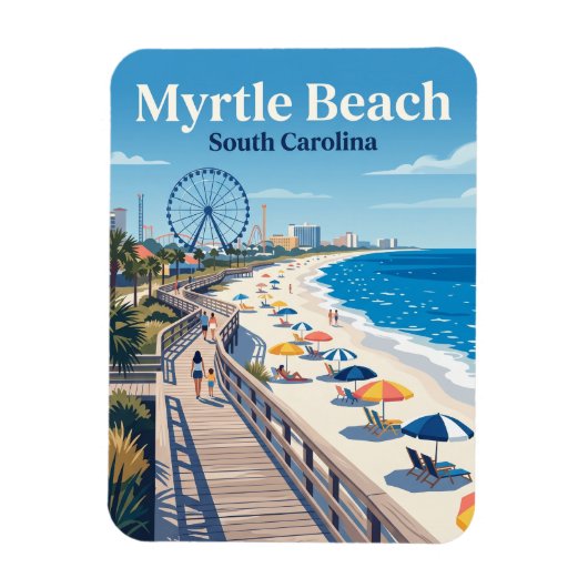 Magnet Flexible Promenade de Myrtle Beach USA (Vertical)