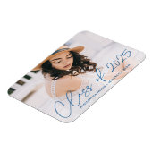 Magnet Flexible Promotion moderne de 2025 Dégradé bleu diplômé (Côté Gauche)