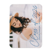 Magnet Flexible Promotion Moderne de 2026 Diplômée Écriture Bleue (Vertical)