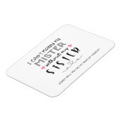 Magnet Flexible Proposition de soeur bridesmaid (Côté Gauche)