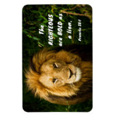 Magnet Flexible Proverbes 28:1 Les justes sont Téméraires comme un (Vertical)