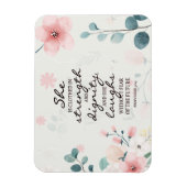 Magnet Flexible Proverbes 31:25 Elle est habillée de force (Vertical)
